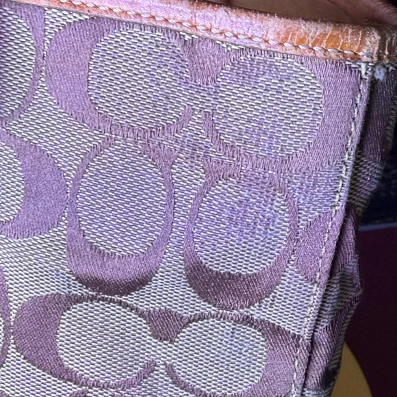 Coach City Tote with Signature Logo in Tan and Brown - Picture 6 of 16